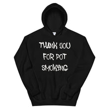 Load image into Gallery viewer, Thank You for Smoking Black Hoodie
