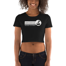 Load image into Gallery viewer, London Pound Cake Women&#39;s Black Crop Top
